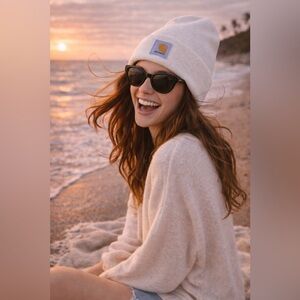 Carhartt A18 Beanie Winter White Marshmallow OSFA NWOT